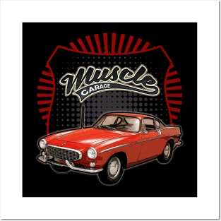 Volvo P1800 1961 car muscle Posters and Art